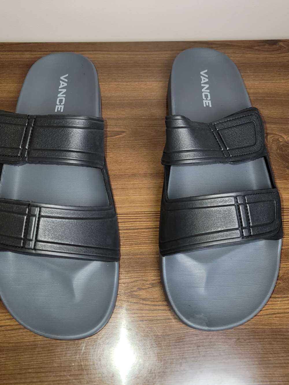 Vance Men's Mario Slide Sandals In Black - Size 13M - Picture 4 of 5